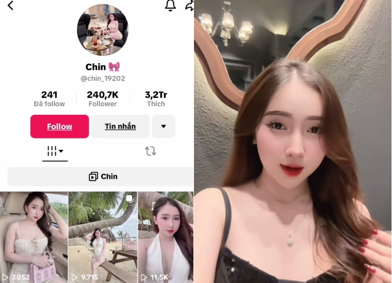 sex clip:Tiktoker Chin lộ clip ưỡn trên con cu khủng